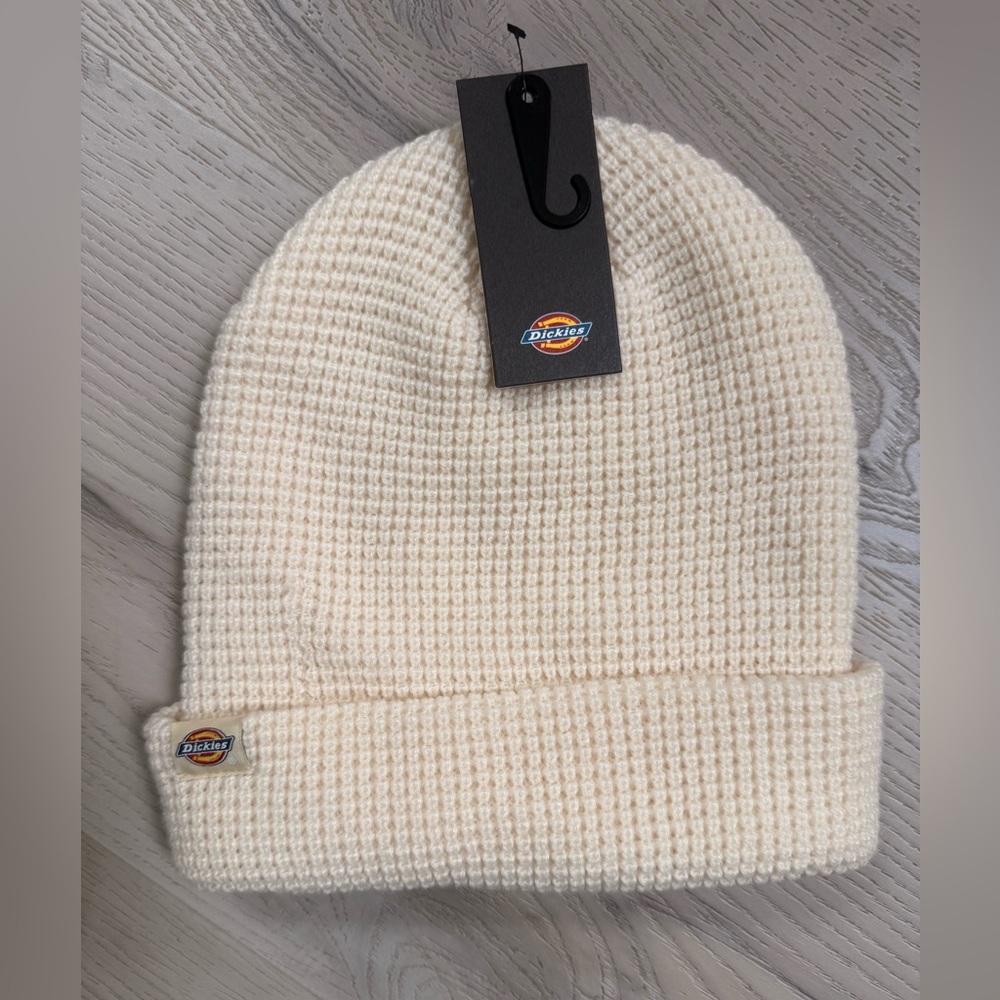 Dickies Off-White Waffle Knit Beanie